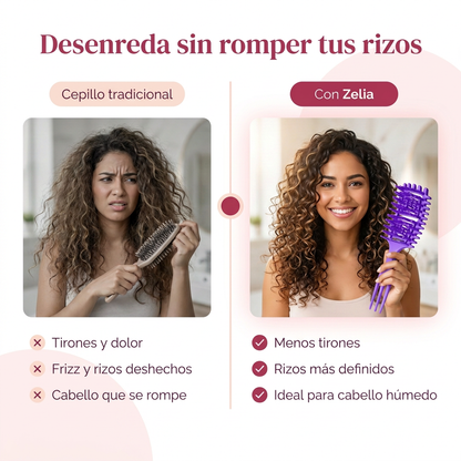 Cepillo para cabello rizado