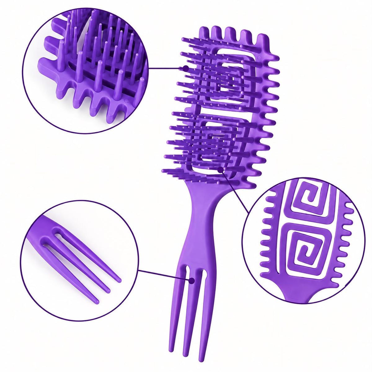 Cepillo para cabello rizado
