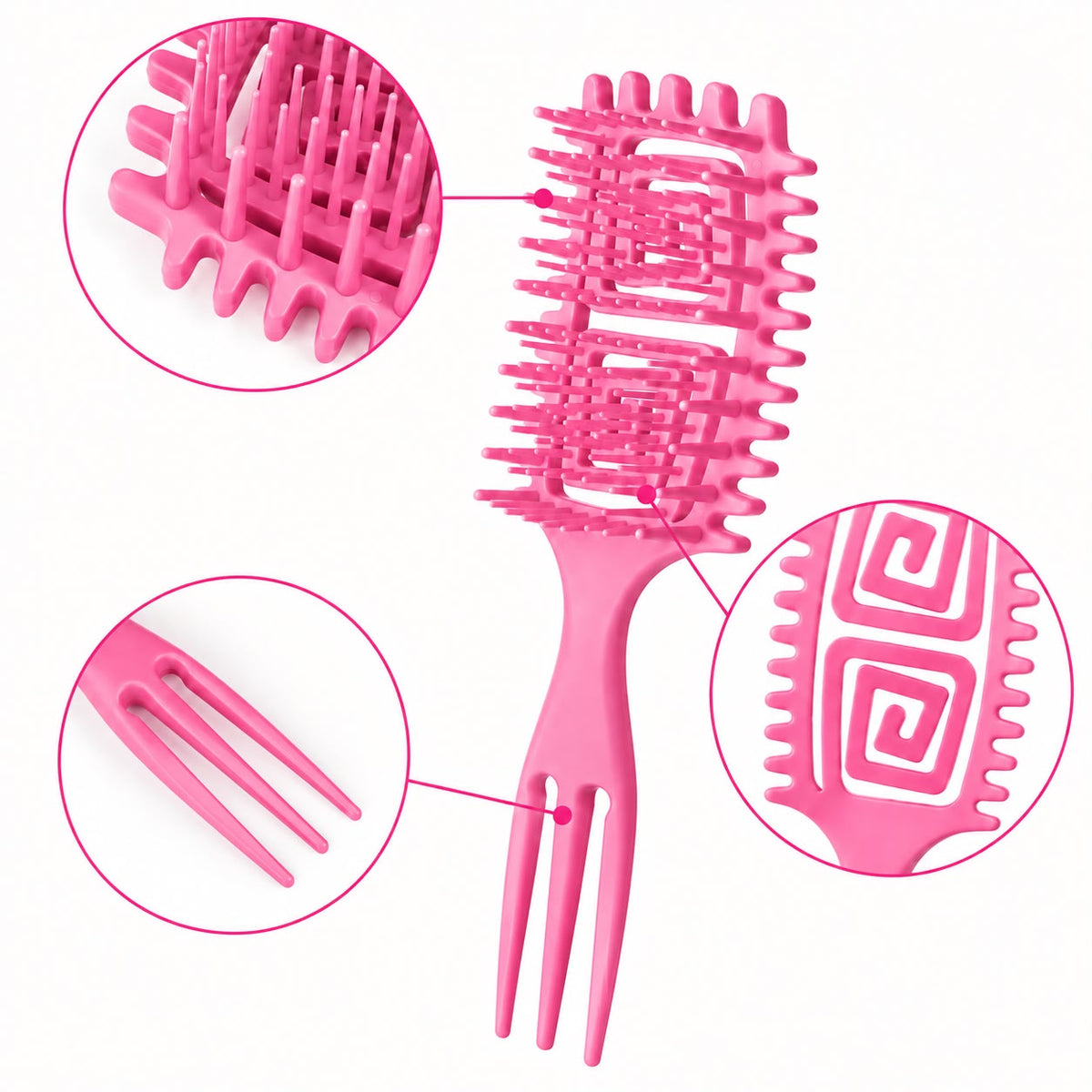 Cepillo para cabello rizado